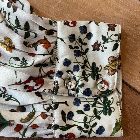 Samantha Pleet Glance Blouse Illuminated Print Unicorn Floral Top 4X - Picture 15 of 16